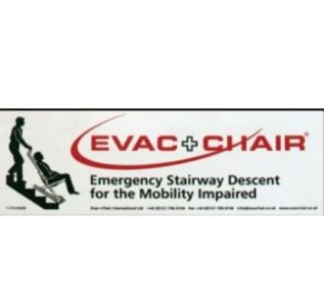 Evac Chair Photoluminescent Wall sign